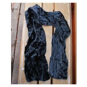 Banjara Black Velvet Scarf- 100% rayon
